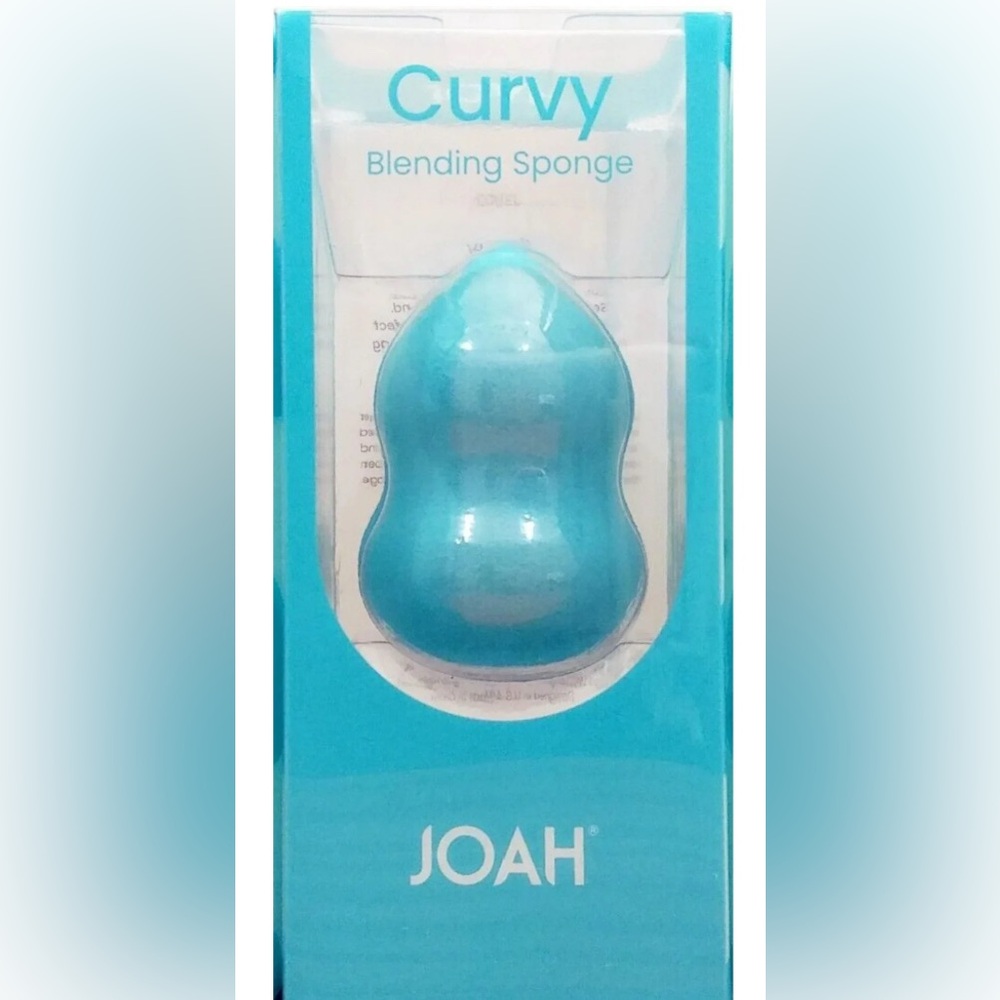 JOAH Sculpted Blue Curvy Makeup Blending Sponge